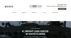 Desktop Screenshot of fitandtrimweightloss.com