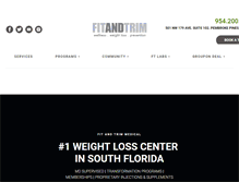 Tablet Screenshot of fitandtrimweightloss.com